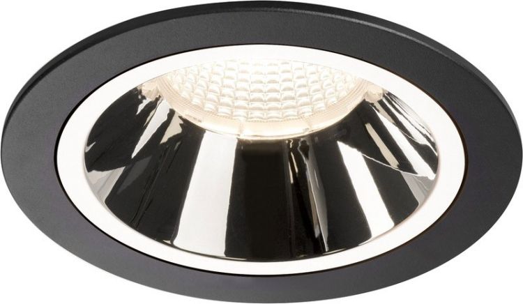 SLV NUMINOS, encastré de plafond intérieur, 40°, noir/chrome, LED, 4000K