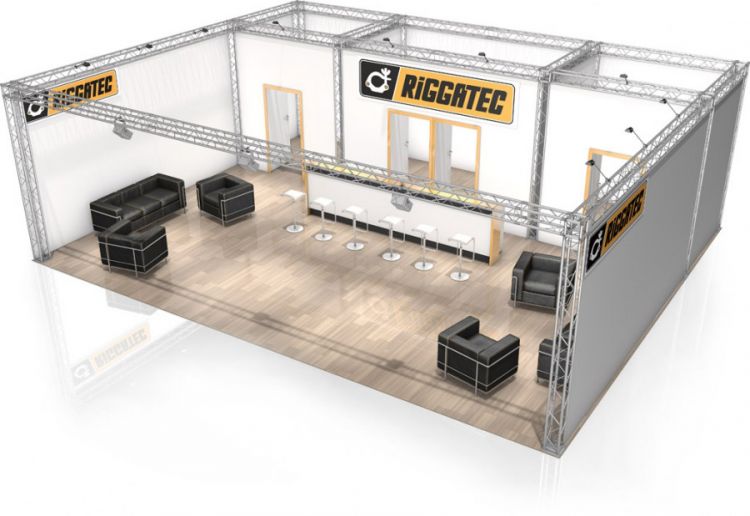 Messestand FD 24 - 10 x 8 x 3,22 m (LxBxH) - 80 m²