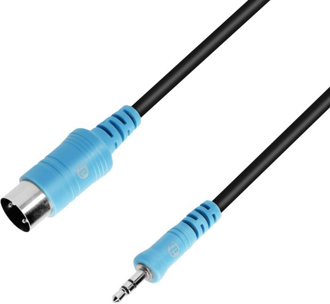 Adam Hall Cables 3 STAR B WMIDI 0150 - TRS Midi Kabel (Typ A) 3,5 mm Klinke TRS auf Midi 5-Pol