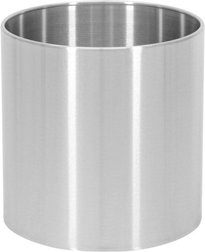 EUROPALMS STEELECHT-35 Nova, Edelstahlübertopf, Ø35cm