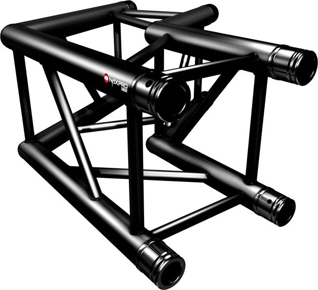 Naxpro-Truss FD 34 C22 120° 2 Weg Winkel
RAL9005 - Schwarz - Seidenmatt