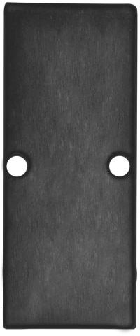 ISOLED Endkappe EC90 Aluminium schwarz RAL 9005 für Profil HIDE DOUBLE inkl. Schrauben