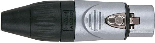 DAP-Audio XLR 3pole X-type Female Nickel Black endcap