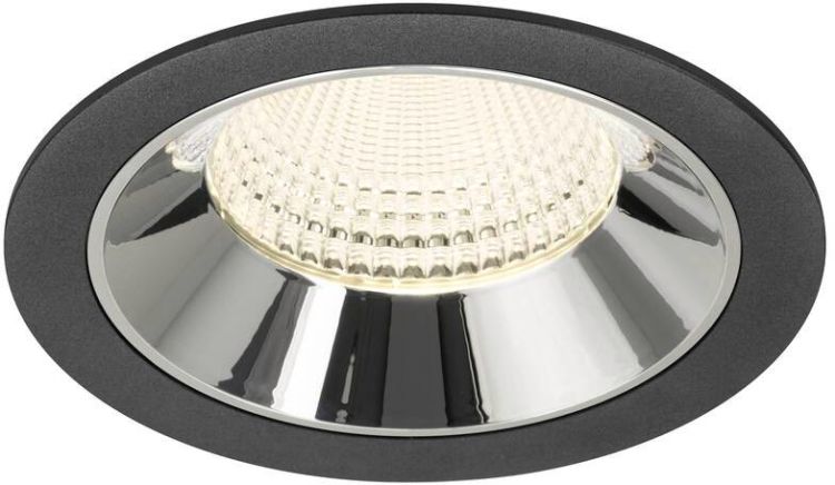 SLV NUMINOS® XL, Deckeneinbauleuchte schwarz/chrom 4000 K 55°
