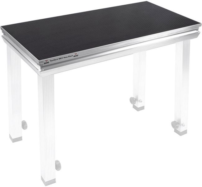 Bullstage Bühnenpodest TourDeck outdoor 1x0,5m Hexa schwarz -B-Stock-