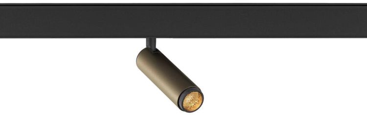 SLV GRIP! S, 48V Spot, deep & recessed track, zylindrisch, 3000K, 9.8 Watt, DALI, 29°, bronze