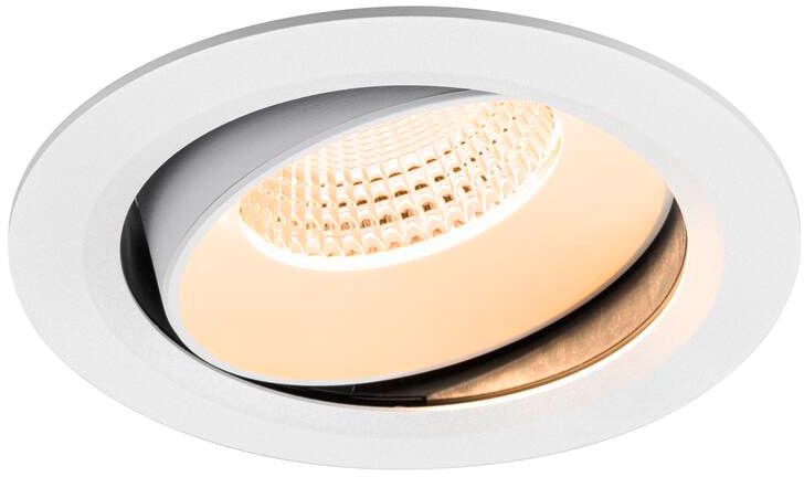 SLV NUMINOS® MOVE XL, Deckeneinbauleuchte, 2700 K, 55°, IP20, rund, weiß