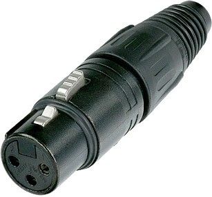 Neutrik NC 3 FXB XLR Stecker female schwarz