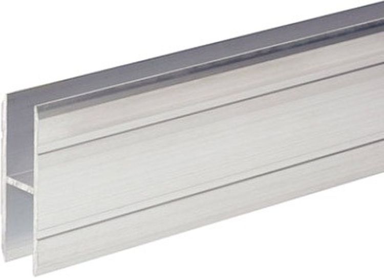 Adam Hall Hardware 6127 Aluminium H-Kantenprofil 10 mm als Verlängerung