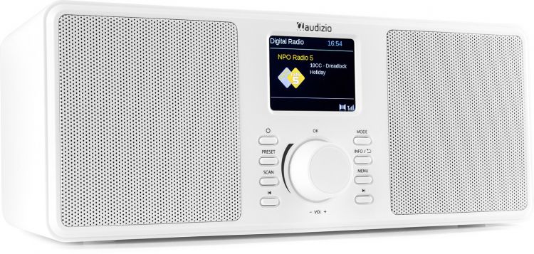 Audizio Monza DAB+ Stereo-Radio Weiß