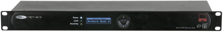 Showtec NET-8/3 - Artnet/Klingnet-Node mit 8 Kanälen, XLR, 3-polig