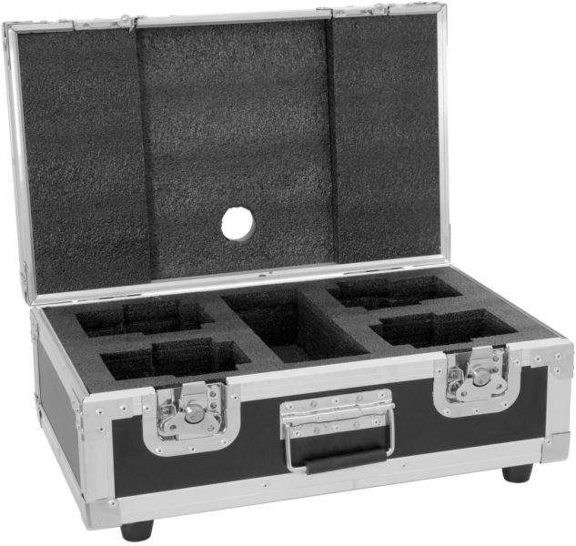 ROADINGER Flightcase 4x AKKU Dot 1 RGB/WW QuickDMX