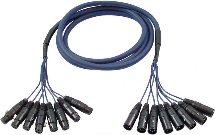 DAP FL60 - 8 XLR/M 3 p. > 8 XLR/F 3 p. 3 m