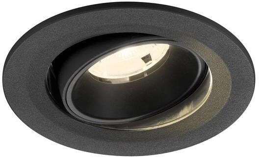 SLV NUMINOS® MOVE S, Deckeneinbauleuchte, 4000 K, 20°, IP20, rund, schwarz