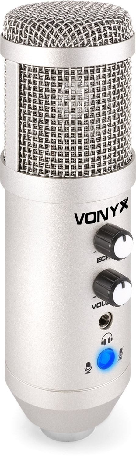 Vonyx CMS320T - Microphone Studio USB avec Bras Articulé Réglable et Filtre  Anti-Pop - Titane - Microphone - Achat & prix