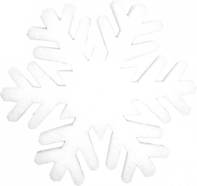 EUROPALMS Schneeflocke aus Schneewatte, 41cm, schwer entflammbar B1