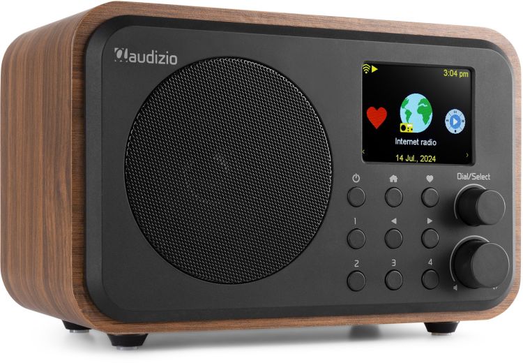 Audizio Vicenza WIFI Internet Radio mit DAB+ und Batterie Holz -B-Stock-