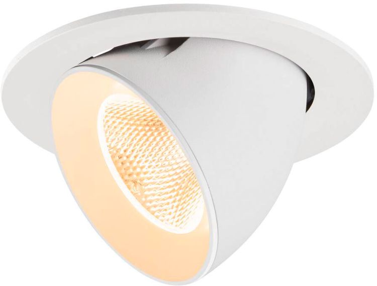 SLV NUMINOS® GIMBLE L, Deckeneinbauleuchte, 2700 K, 20°, IP20, rund, weiß