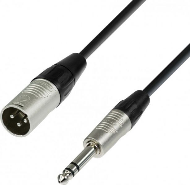 Adam Hall Cables K4 BMV 0150 Mikrofonkabel REAN XLR male auf 6,3 mm Klinke
