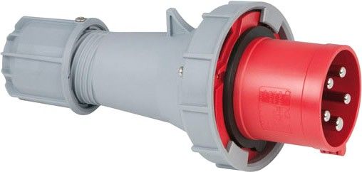 PCE CEE 63A 400V 5p Stecker männlich - Rot, IP67