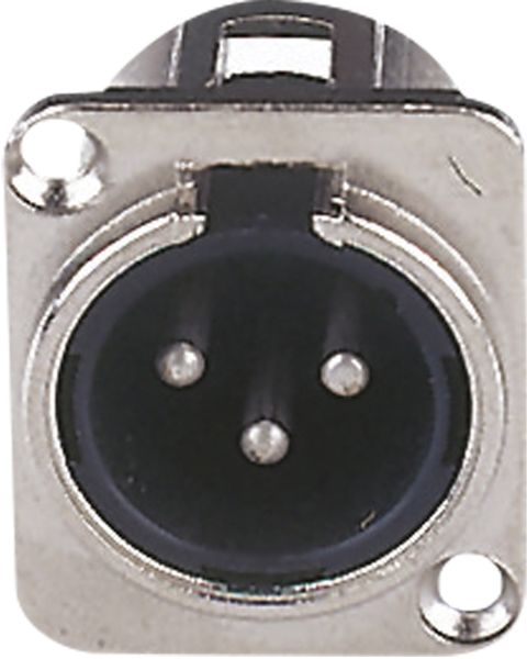 DAP XLR 3p. chassis, Nickel Male
