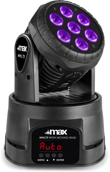 Max MHL73 Wash Moving Head 7x 8W 4-in-1 LED