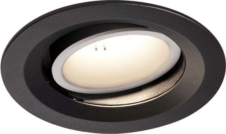 SLV NUMINOS® MOVE DL M, Indoor, luminaria empotrada de techo led negro/blanco 4000 K 40 °