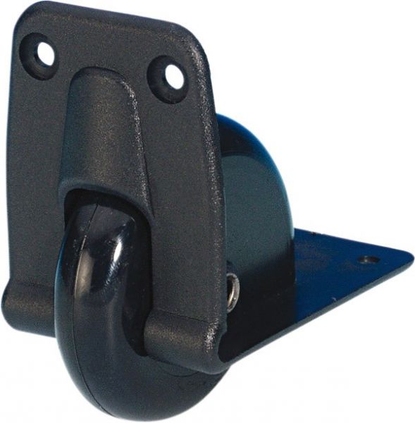 Adam Hall Hardware 3783 Kanteneinbaurolle 58 mm in Kunststoffgehäuse