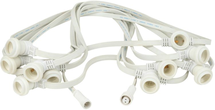 Showgear Festoon Light E27 100 cm Abstand – Weiß – 50 m