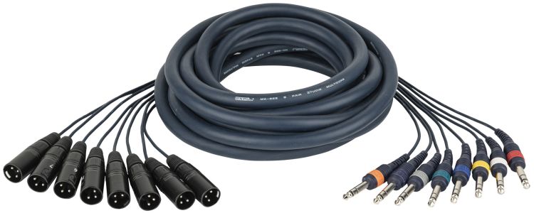 DAP FL68 - 8 XLR/M 3 p. > 8 Klinke stereo 3 m