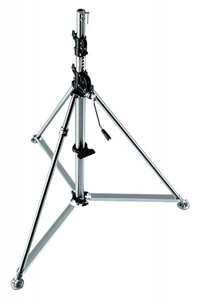 Manfrotto - 387XU - Stativ Super Wind-Up Inox Silber