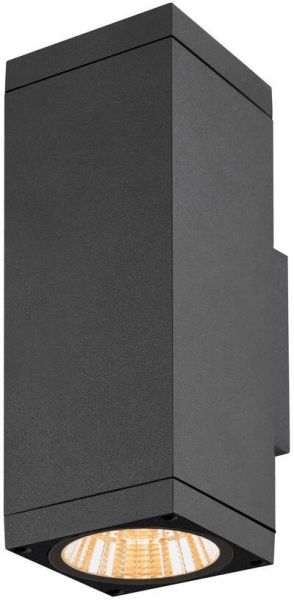 SLV THEO PRO L, Wandaufbauleuchte, single, DALI, P1, rechteckig, 2700 K, 10 W, 24°, anthrazit