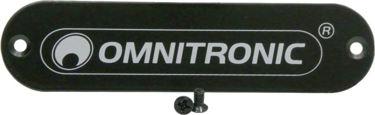 OMNITRONIC Omnitronic Logoplatte mit Schrauben für TRM-222