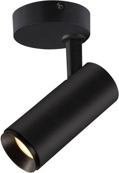 SLV NUMINOS, plafonnier intérieur, 45°, noir, LED, 10,42W, 2700K, variable Triac