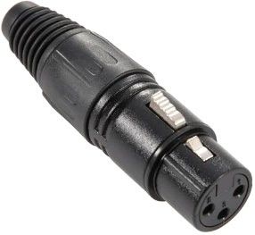 Adam Hall Connectors 7849 XLR Stecker female schwarz