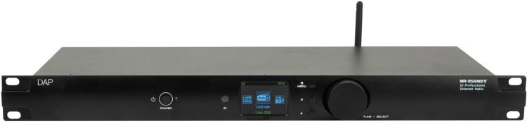 DAP-Audio IR-150BT Media Player 1HE Internetradio mit WLAN, DAB+ und drahtlosem Audio