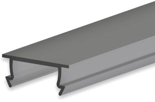 ISOLED Abdeckung COVER44 schwarz/matt 200 cm für Profil SURF10