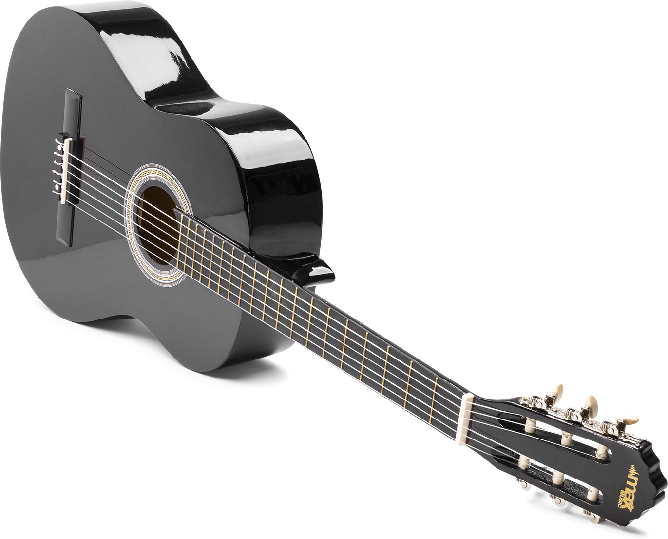 Câblage et connectique Tronios MAX SoloArt - Guitare classique adulte  débutant - Noir, livré avec un tuner, un sac de transport, des médiators et  une sangle