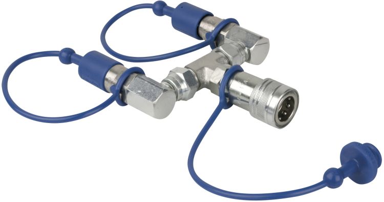 Showtec CO2 3/8 Q-Lock 2-Wege-Kombinator