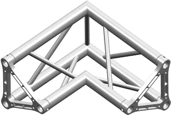 LITEC TX30 2-Weg 90° Ecke, Spitze innen