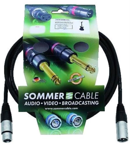 SOMMER CABLE XLR Kabel 3pol 3m sw Neutrik