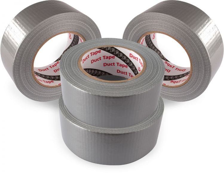 Gaffa Tape Set 4x Duct Tape Panzertabe Gewebe- Klebeband Gerband 241, silber 48mm x 50m bxl