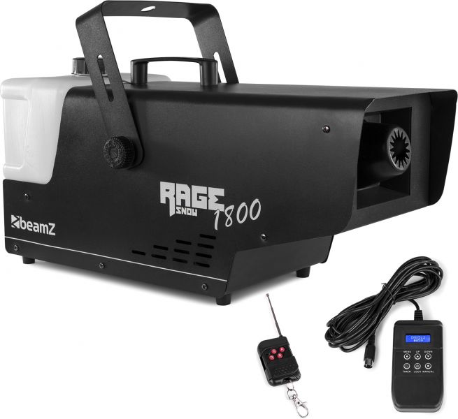 beamZ Rage 1800 Schneemaschine mit Wireless und Timer Controller