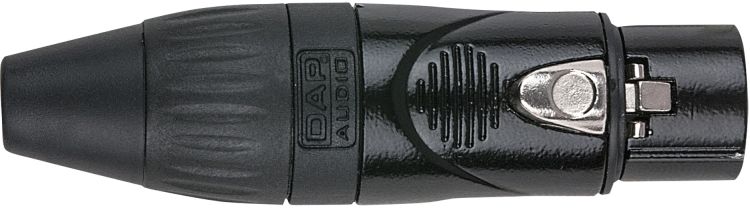 DAP-Audio XLR 3pole X-type Female black Black endcap