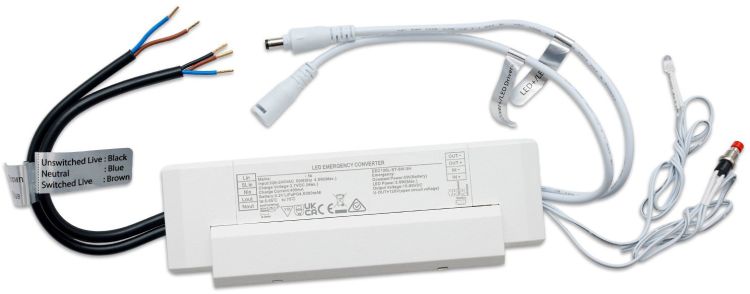 ISOLED Notstrom-Akkumodul EL-T Selftest LiFePO4 6000mAh, 5W für LED Panels (10-90V DC)