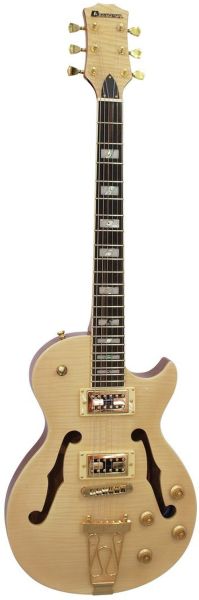 DIMAVERY LP-600 E-Gitarre, natur Ahorn