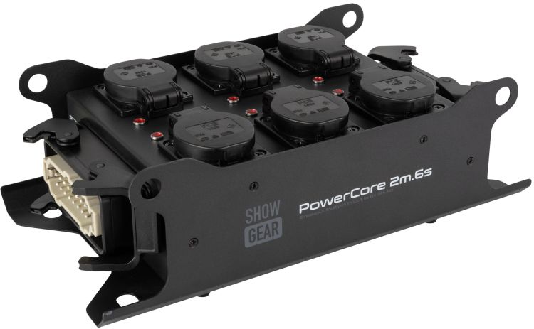 SHOWGEAR PowerCore 2 m, 6 s, Breakout-Kabel, Multipin H16 Ein-/Ausgang auf 6x Schuko