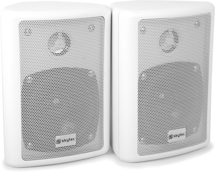 Skytec ODS40W Lautsprecher-Set 2-Wege 75W Weiß