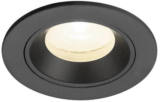 SLV NUMINOS® XS, Deckeneinbauleuchte, 4000 K, 20°, IP20, rund, schwarz