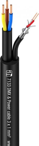 Adam Hall Cables 7133 Netz- &amp; DMX Kabel 2 x 0.22 mm² + 3 x 1,0 mm²